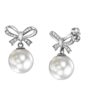 White South Sea Pearl & Diamond Dolly Earrings