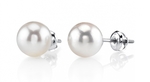 8.0-8.5mm Hanadama Akoya Round Pearl Stud Earrings - Secondary Image