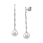Freshwater Pearl & Diamond Estelle Earrings
