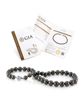 8-10mm Tahitian Round South Sea Pearl Necklace - AAA Quality - Fourth Image