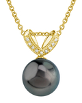Tahitian South Sea Pearl & Diamond Belissima Pendant - Third Image