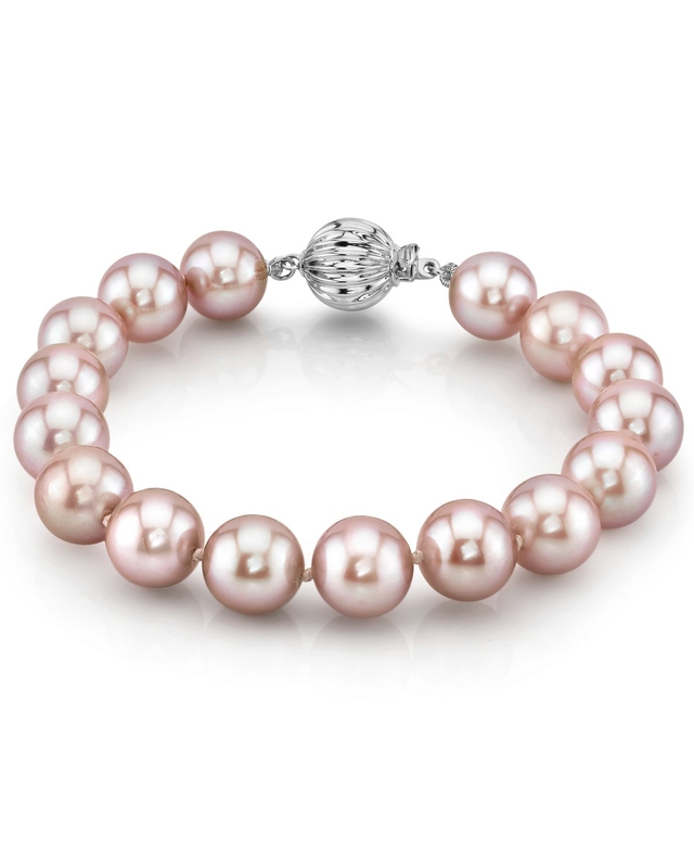 8.5-9.5mm Pink Freshwater Pearl Bracelet - AAA Quality