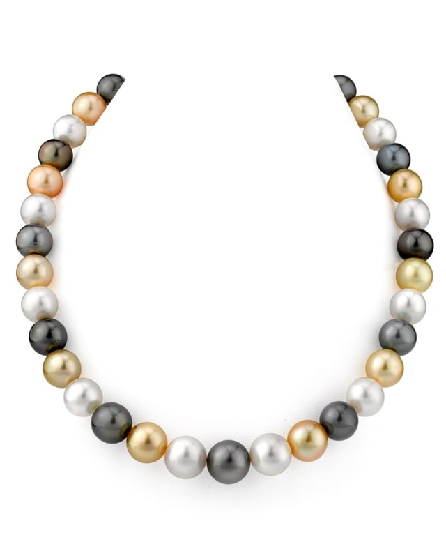 10-12.9mm South Sea Multicolor Pearl Necklace