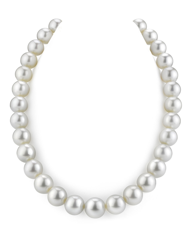 13-14mm White South Sea Pearl Necklace - AAAA Quality