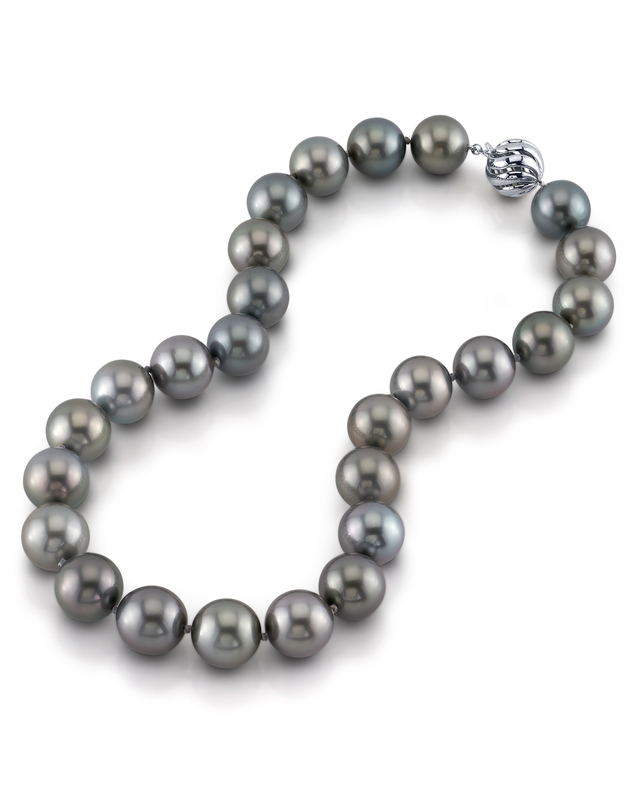 15-16mm Tahitian South Sea Pearl Necklace - Model Image