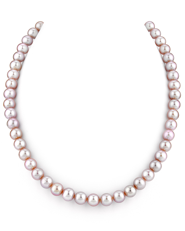 7.0-7.5mm Pink Freshwater Pearl Necklace - AAAA Quality