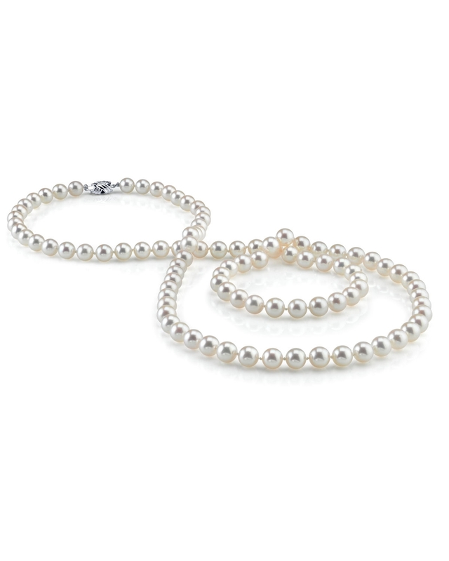 8.5-9.5mm Opera Length Freshwater Pearl Necklace