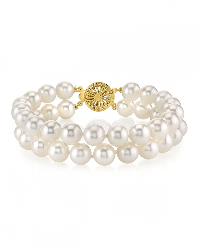 現品 ブレスレット アクセサリ― ホワイトパールブレスレット8 68mm 3row white freshwater pearl bracelet ue 