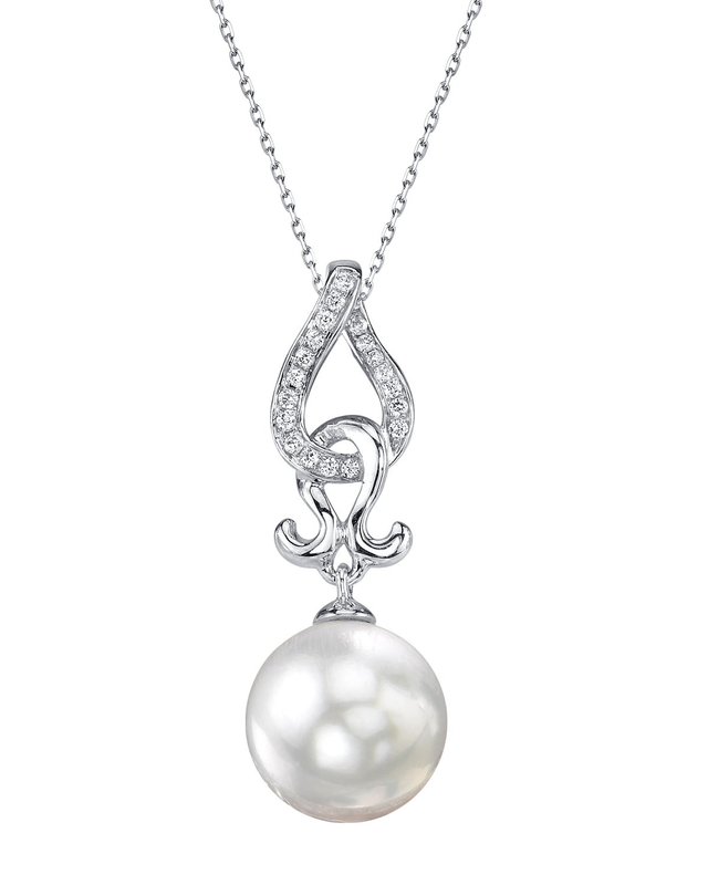 White South Sea Pearl & Diamond Judy Pendant