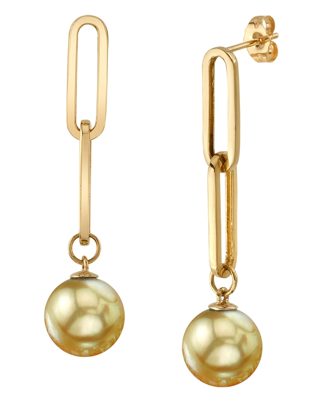 Golden South Sea Pearl Nola Earrings