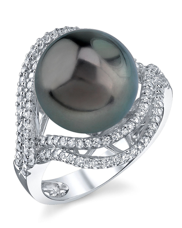 Tahitian South Sea Pearl & Diamond Clara Ring