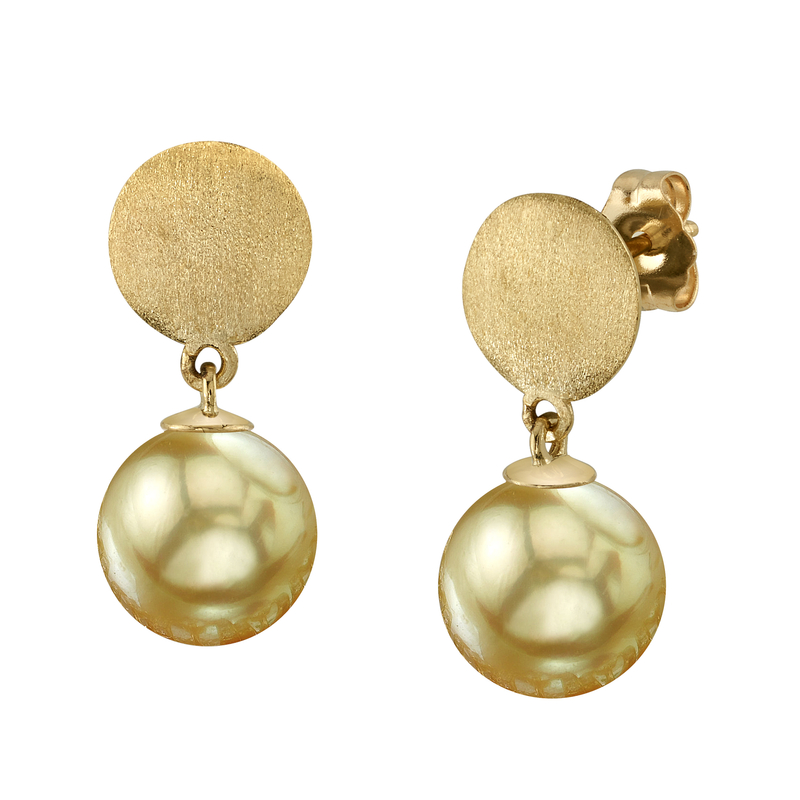 Golden South Sea Pearl Yael Earrings